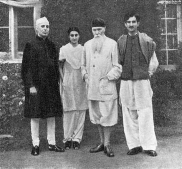Джавахарлал Неру, Индира Ганди, Николай Рерих, Кулу, 1942 год