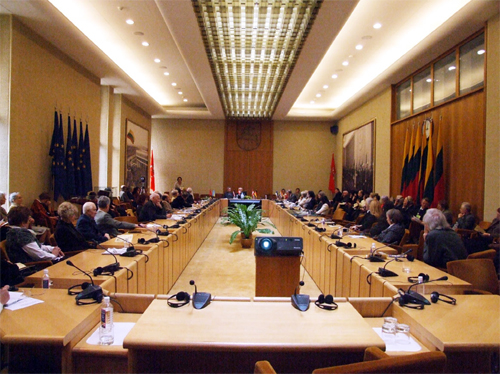 April 15, 2009. International Conference in a Hall of Constitution of the Seym of Lithuania