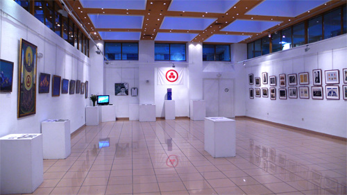 Centro Cultural Nicolás Salmerón de Madrid. Exposición en honor del 75 Aniversario del Pacto Roerich y en los límites de la Marcha de la Paz.